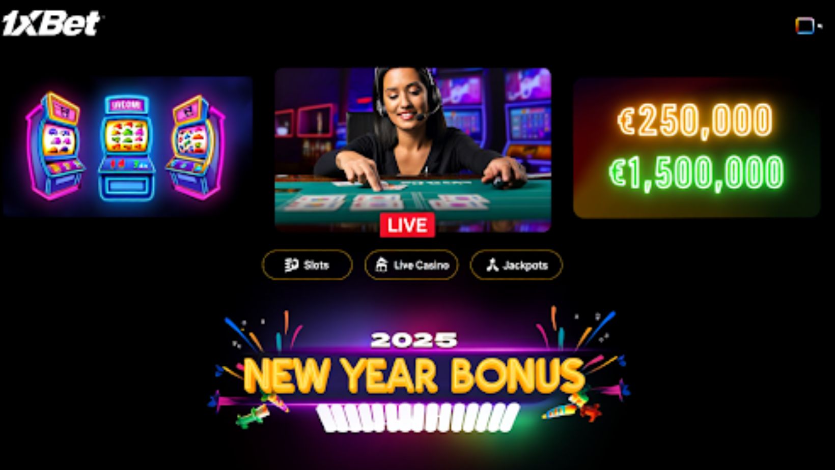 Play online slots at 1xbet online casino and experience something truly special