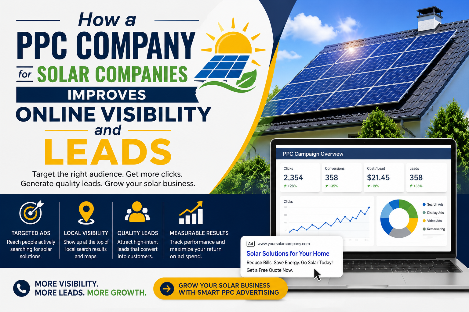 Learn how a PPC company for solar companies helps businesses improve online visibility, generate quality leads, and grow sales with targeted advertising strategies.