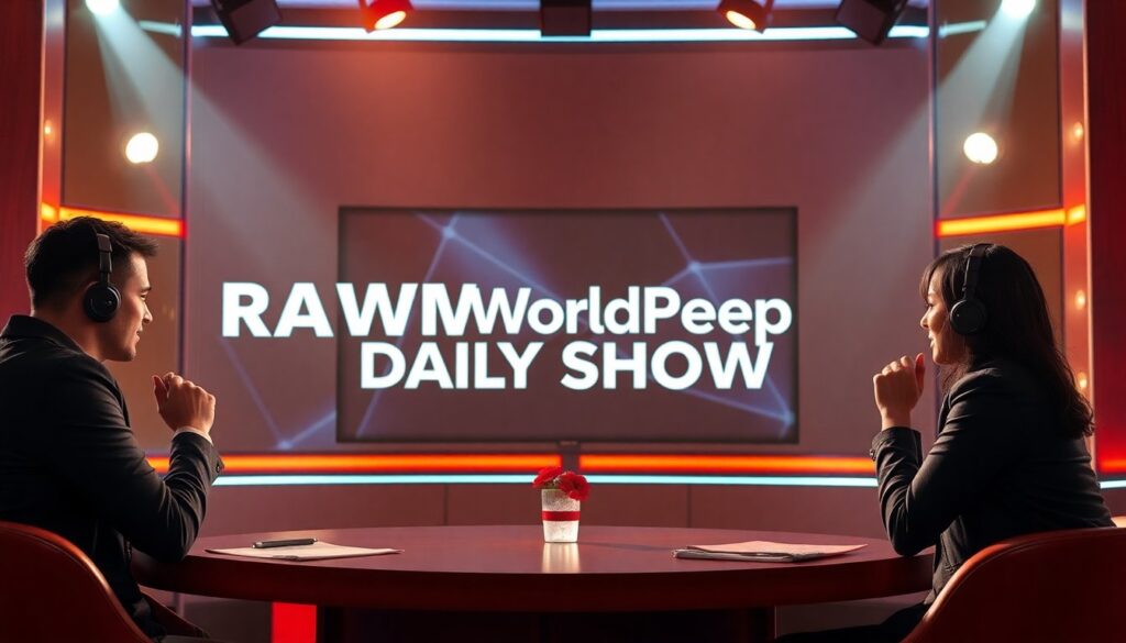 rawmworldreport daily show by red and white magz
