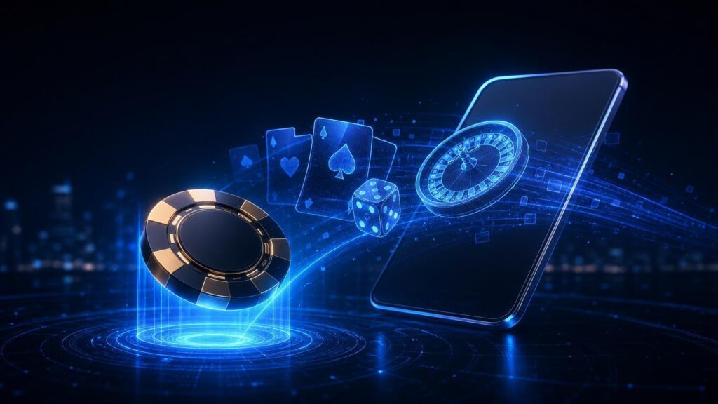 Futuristic digital gambling evolution